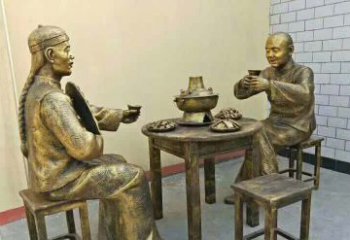 大型釀酒雕塑 步行街酒文化雕塑 彩繪酒文化雕塑