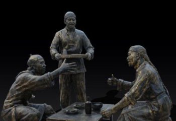 酒店釀酒雕塑 景觀美陳民俗雕塑 現代酒文化雕塑