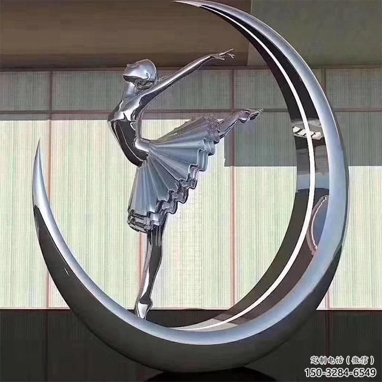 抽象舞蹈雕塑 餐飲店演員雕塑 商業街跳舞雕塑