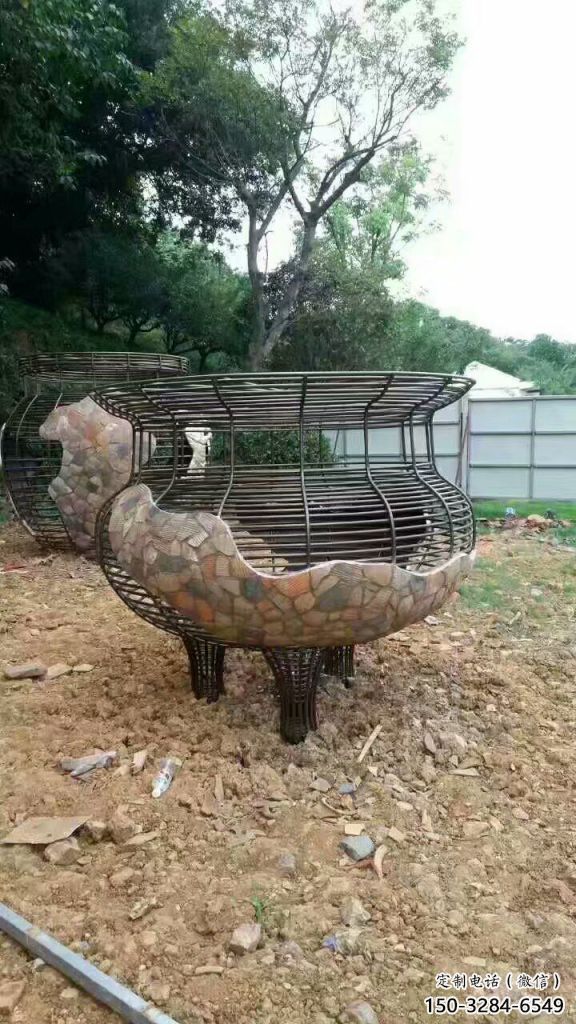 住宅小區花瓶雕塑 啞光雕塑 公園瓶子雕塑