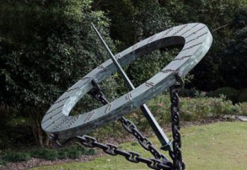 草地日晷雕塑 現代校園雕塑 大型計時雕塑