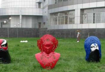 大型臉譜雕塑 歐式步行街?jǐn)[件 彩繪雕塑