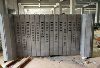 彩繪竹簡雕塑 標識書本雕塑 街頭標識雕塑