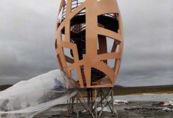 鳥(niǎo)籠雕塑 歐式步行街籠子雕塑 大型鳥(niǎo)籠子雕塑