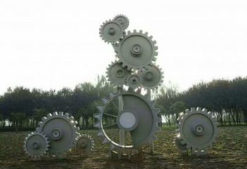 房地產(chǎn)齒輪雕塑 剪影工業(yè)雕塑 鍛造機(jī)械雕塑