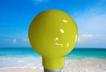 中式燈泡雕塑 啞光燈具主題 游樂場(chǎng)電燈泡雕塑
