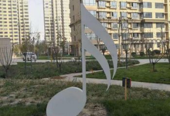鋼管樂譜雕塑 異形噴水符號雕塑 農(nóng)村音樂雕塑