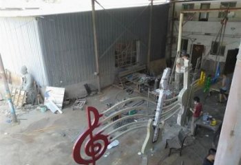 樂譜雕塑 景觀校園音樂雕塑 商業街符號雕塑