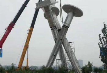 大型螺絲釘雕塑 歐式步行街工業雕塑 彩繪器械雕塑