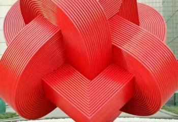 拉絲立方體雕塑 鏤空創(chuàng)意雕塑 別墅區(qū)雕塑