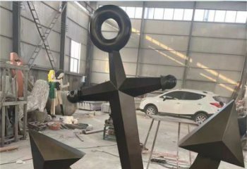 中式船錨雕塑 啞光碼頭雕塑 游樂(lè)場(chǎng)雕塑