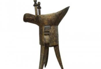 村口酒尊雕塑 啞光酒尊杯雕塑 公園酒器雕塑