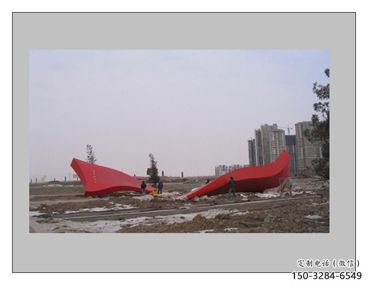 酒店紅旗雕塑，戶外革命雕塑，革命擺件