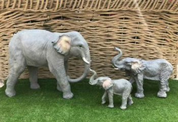 廣場大象雕塑批發，廣場系列，仿真大象雕塑定價