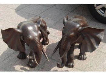 制作藝術大象雕塑選定，鑄銅工藝，紅銅大象雕塑預定