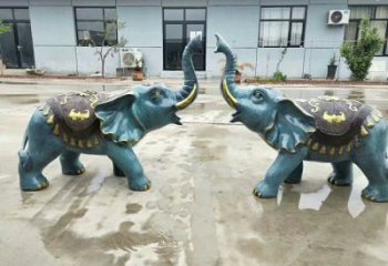 地產(chǎn)大象雕塑生產(chǎn)，城市裝飾，彩繪大象雕塑選定