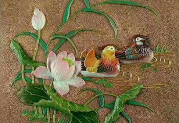 鴛鴦浮雕優(yōu)選，多彩藝術(shù)，景觀動物浮雕廠家