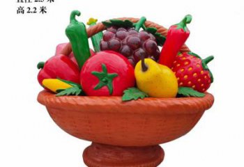 創意果籃雕塑