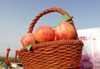 果籃雕塑供給，街道標識，鐵藝果籃雕塑供應