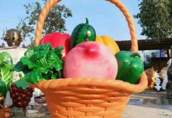 果籃雕塑精選，景觀概念，鐵藝果籃雕塑建筑