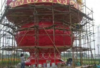 城市園林花籃雕塑供求，水景雕塑，民俗公園花籃雕塑制造商