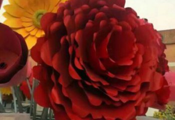 商場花籃雕塑批發(fā)，動態(tài)雕塑，主題花朵花籃雕塑標(biāo)準