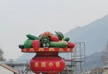 花籃雕塑點擊，景觀雕塑，旅游區(qū)花籃雕塑制作