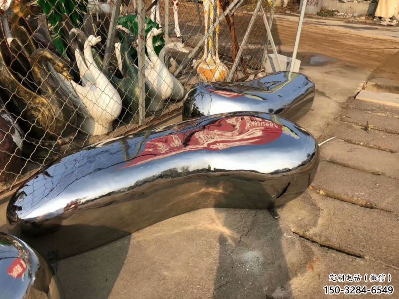 房地產坐凳雕塑，仿古景觀雕塑，鏡面制造