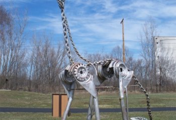 景觀恐龍雕塑選定，美陳雕塑，抽象恐龍骨架雕塑優(yōu)選