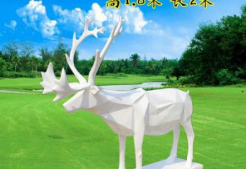 藝術小鹿雕塑選定，切面工藝，景觀小鹿雕塑預定
