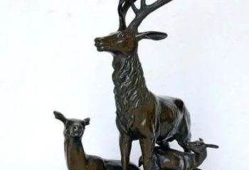 銅梅花鹿雕塑供需，多彩藝術，梅花鹿銅雕塑制造商