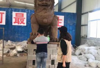 制造獅子雕塑專供，地標擺件，蹲獅雕塑磨具