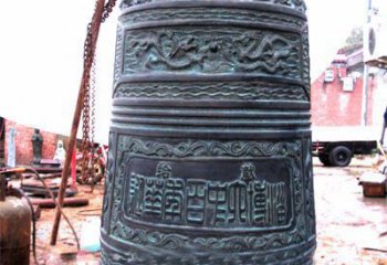 仿古八卦紋銅鐘雕塑