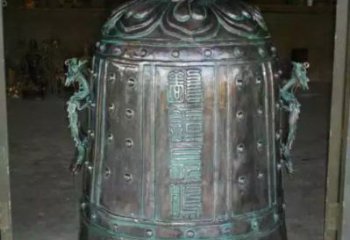 盤龍銅鐘景觀銅雕塑