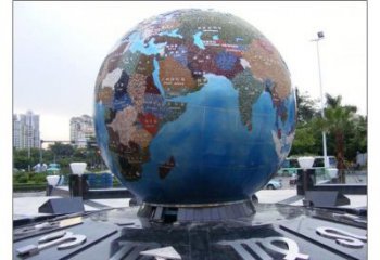地球雕塑精選，廣場(chǎng)系列，不銹鋼地球雕塑廠家
