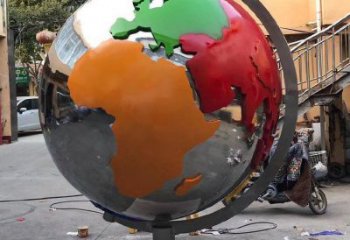 地球雕塑生產，鋼管組合，不銹鋼地球雕塑生產廠家