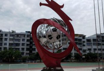 地球儀雕塑制造商，小區擺件，白鋼地球儀噴泉雕塑提供