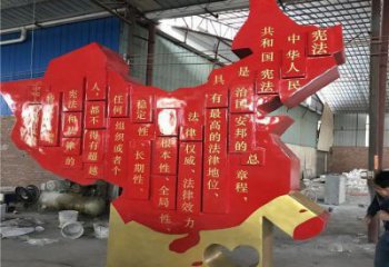 烤漆地圖雕塑，白鋼構(gòu)件，不銹鋼地圖雕塑生產(chǎn)廠家