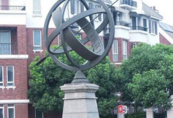 地球儀雕塑預定，小區擺件，現代地球儀雕塑精品