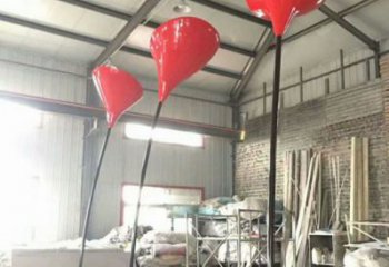 郁金香雕塑常用，景觀擺件，不銹鋼郁金香雕塑廠家