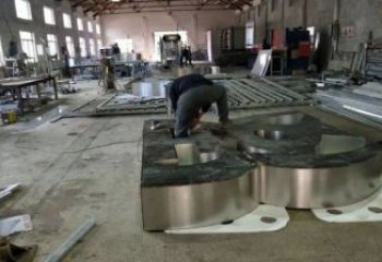 甲骨文雕塑提供，美陳雕塑，不銹鋼甲骨文雕塑制作廠家