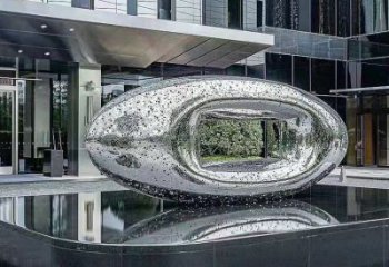 方孔球雕塑廠家，圓雕體系，不銹鋼方孔球雕塑供給