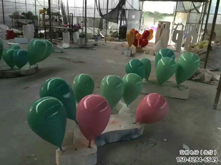 氣球樹雕塑精選，美陳雕塑，玻璃鋼氣球樹雕塑觀賞型