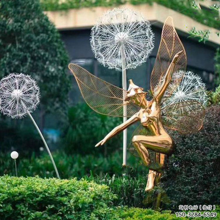 小精靈雕塑，抽象卡通雕塑，美陳人物擺件