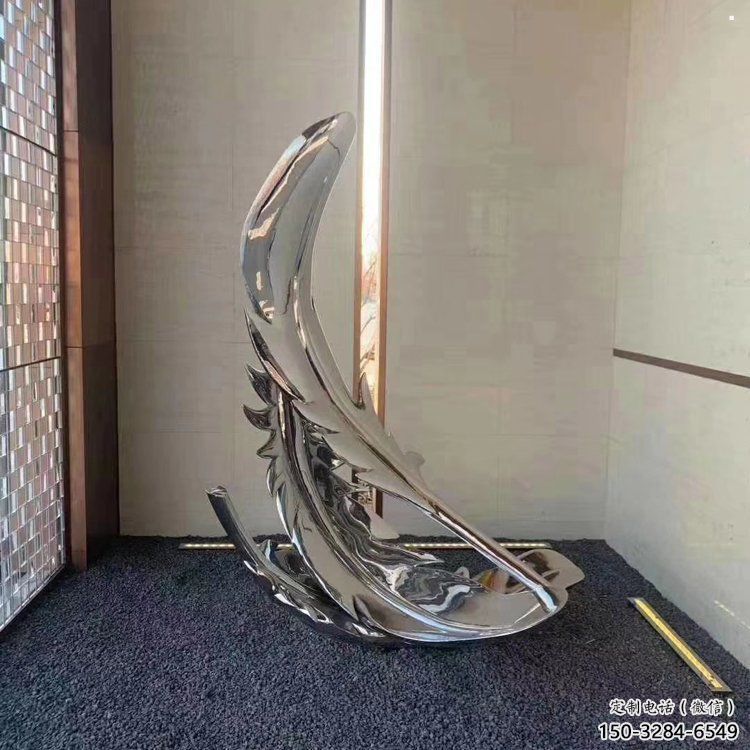 羽毛雕塑標(biāo)準(zhǔn)，廣場(chǎng)雕塑，鏡面羽毛雕塑廠家供給