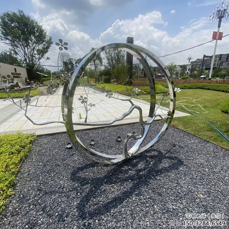 圓環樹雕塑預定，戶外雕塑，不銹鋼圓環樹雕塑特供