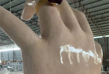 手指雕塑制作，市標雕塑，玻璃鋼手指雕塑廠家常用