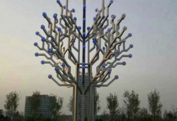 風鈴樹雕塑服務商，白鋼構件，不銹鋼風鈴樹雕塑制作廠家
