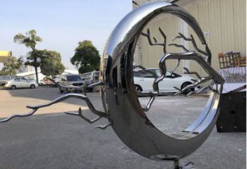 圓環樹雕塑廠，露天雕塑，不銹鋼圓環樹雕塑生產商