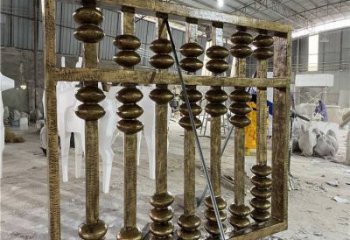 主題珠算雕塑生產(chǎn)，透雕系列，別墅珠算雕塑生產(chǎn)商